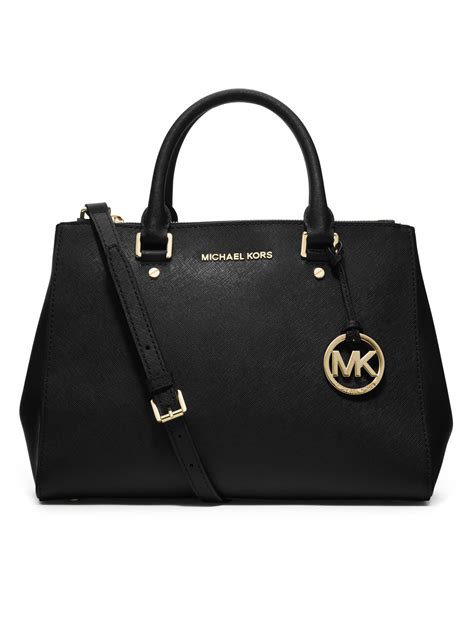 michael michael kors sutton medium satchel bag black